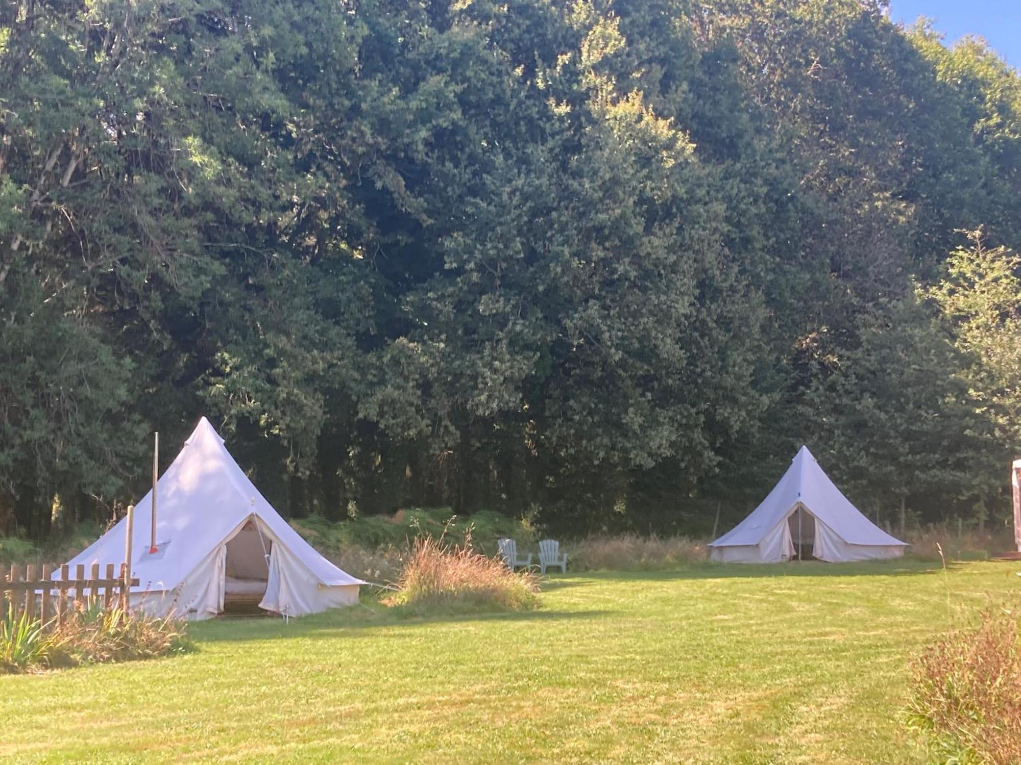 Hotel Au Pre Fleuri Eco Glamping Le Lindois Exterior foto